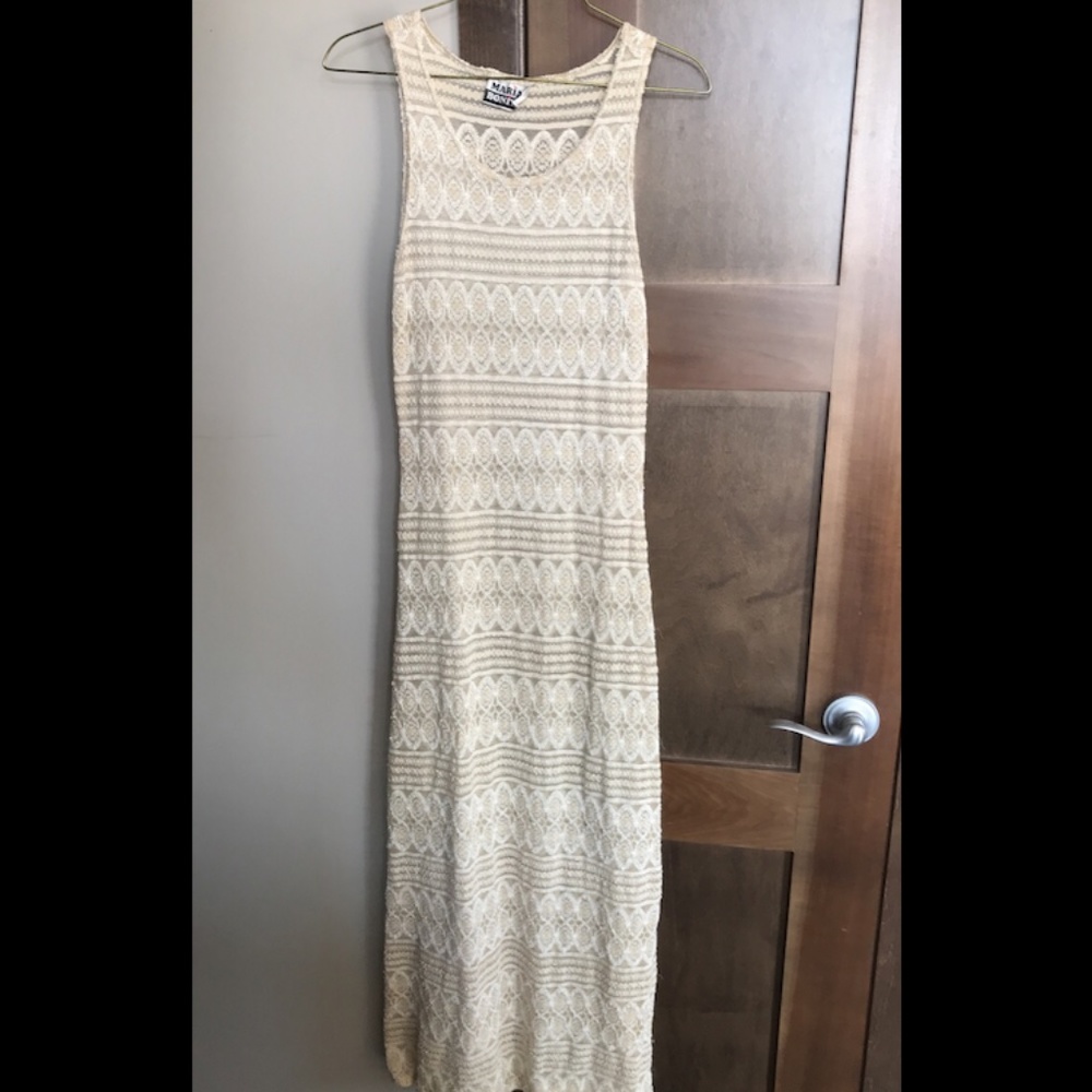 Sheer beach cover-up dress